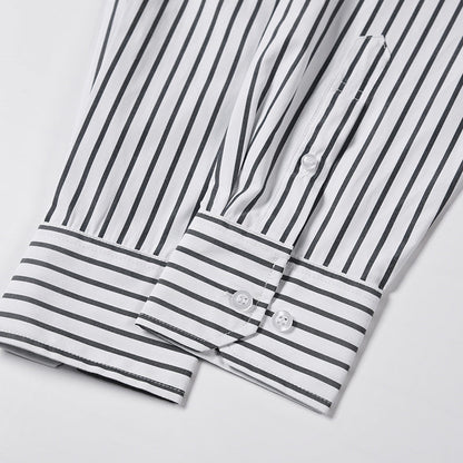 Thom Browne Spring Summer Men's Black Striped Shirt