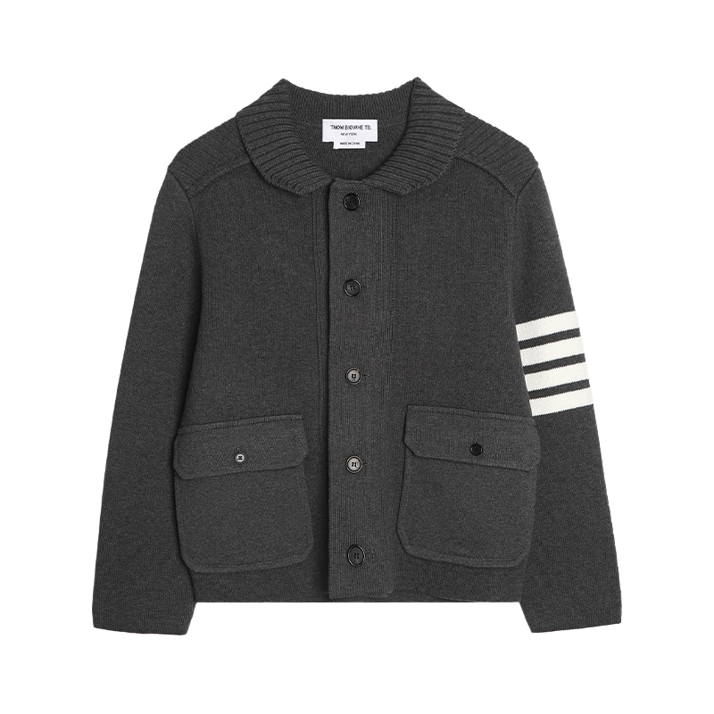Men's four-bar lapel sweater jacket THOM TREND