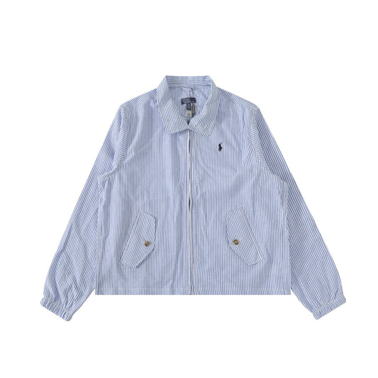Ralph Lauren Women‘s Stripe Jacket Coat
