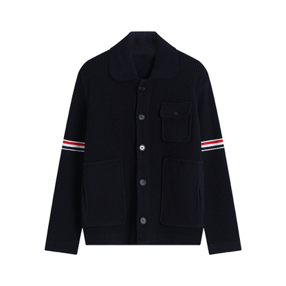 Men's double sleeve striped wool coat THOM TREND