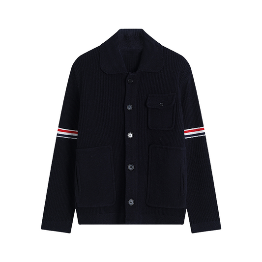 Men's double sleeve striped wool coat THOM TREND
