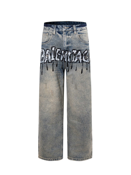 Balenciaga Loose Graffiti Man Jeans