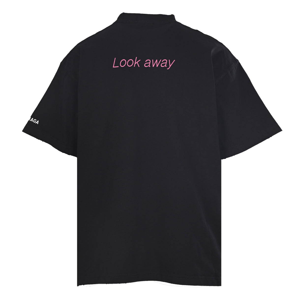 Balenciaga Blurred Portrait Photo T-Shirt in Black