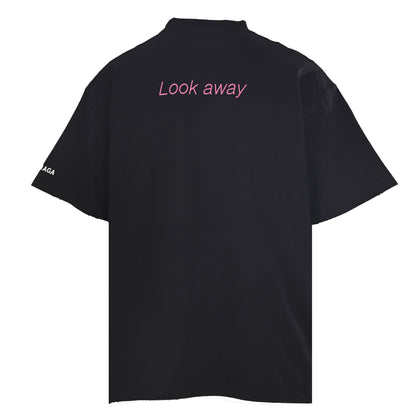 Balenciaga Blurred Portrait Photo T-Shirt in Black