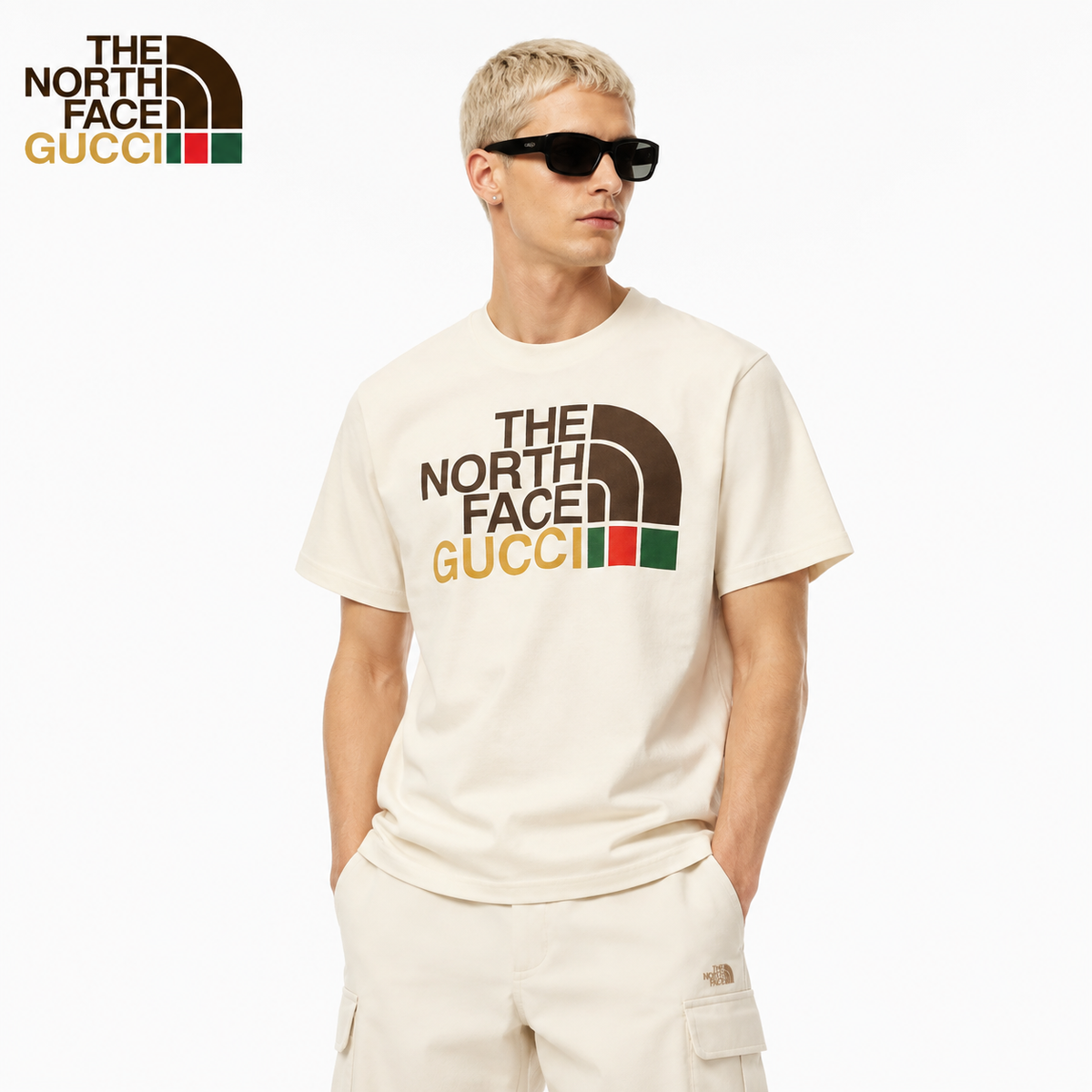 Gucci Signature 2DF2 T-Shirt in Beige