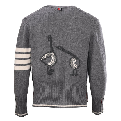 Thom Browne Four-Stripe Wool Cardigan
