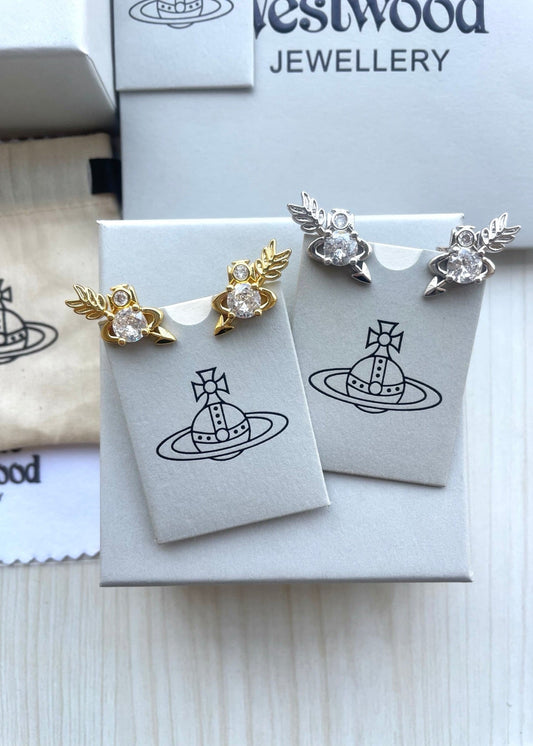 Vivienne Westwood"Arrow Through the Heart" Stud Earrings