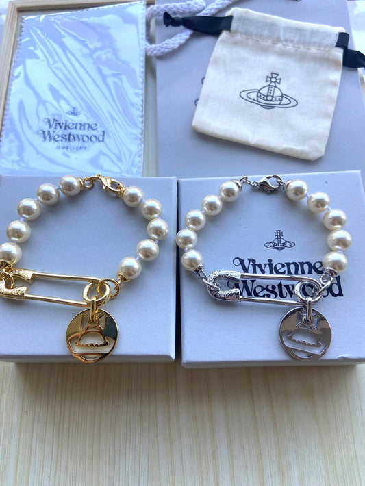 Vivienne Westwood Pearl & Pin Bracelet
