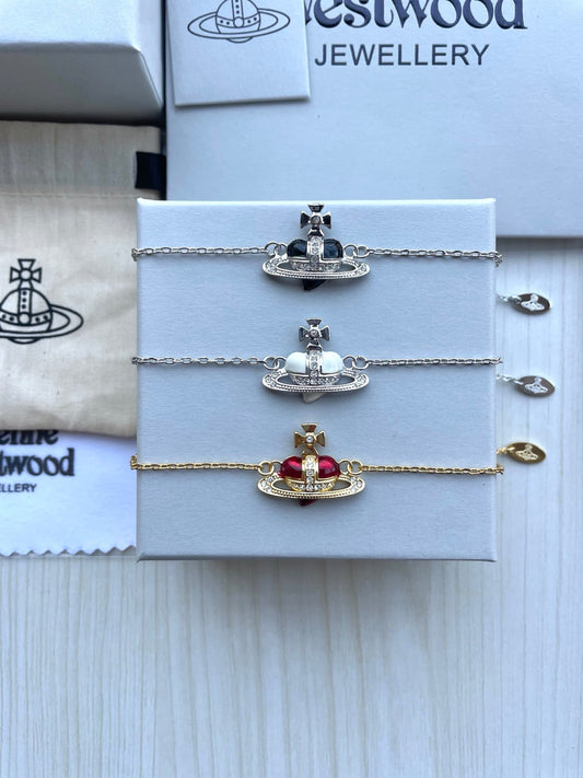 Vivienne Westwood Shell & Rhinestone Bracelet