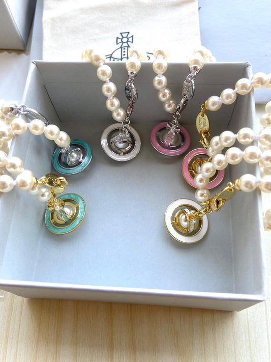 Vivienne Westwood Pearl Planet Bracelet