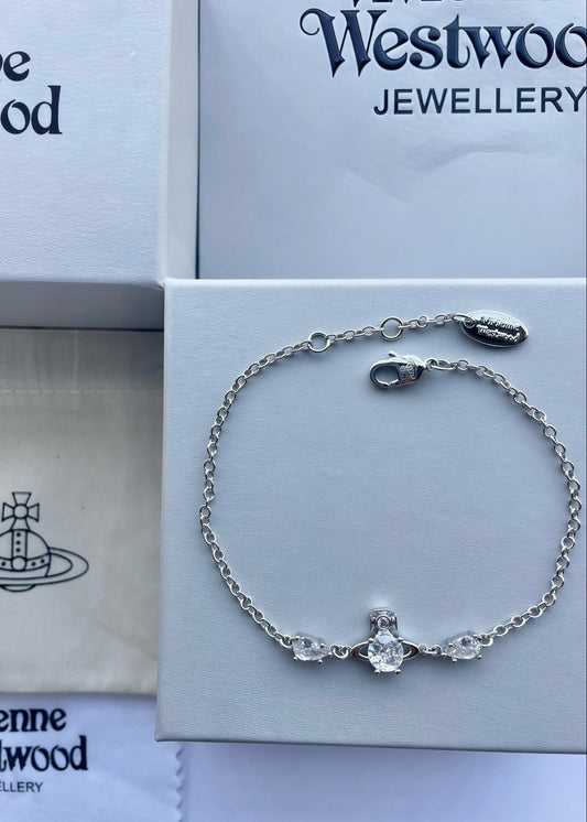Vivienne Westwood Simple Rhinestone Bracelet