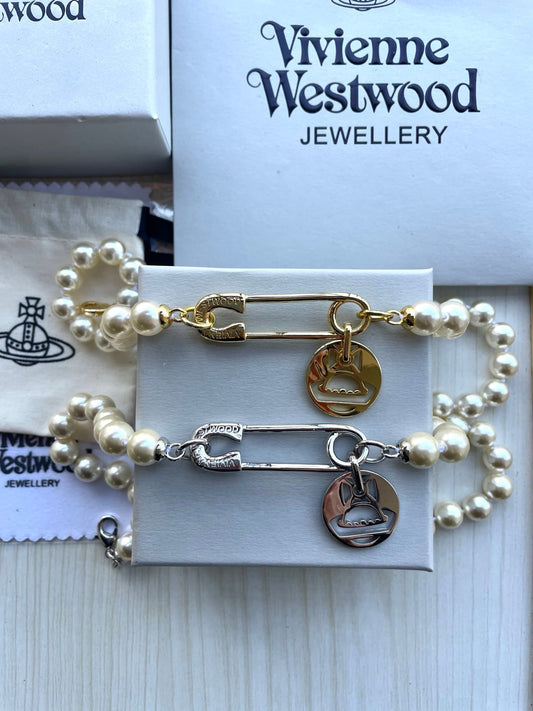 Vivienne Westwood Pearl & Pin Bracelet