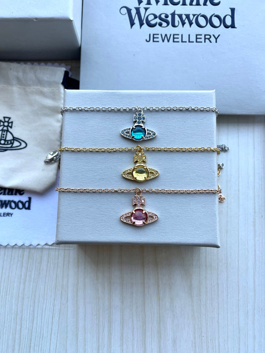 Vivienne Westwood Large Rhinestone Collar Necklace