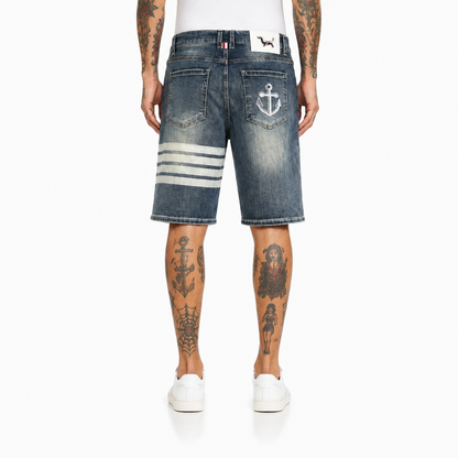 Thom BrowneEmbroidered Cotton Jenas
