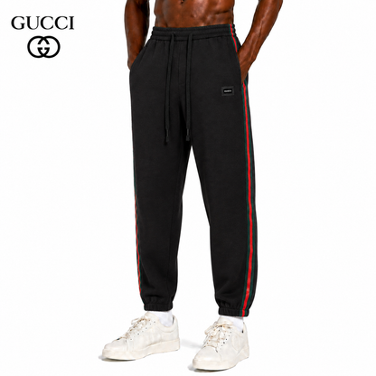 Gucci Striped Web Stripe Pants in Black