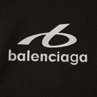 Balenciaga Soccer Jersey Crest T-Shirt in Black & Blue