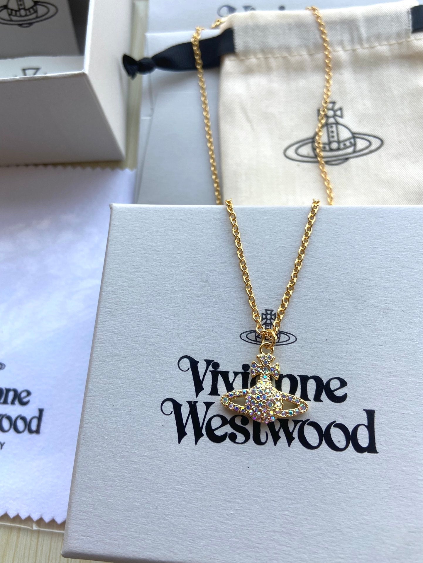 Vivienne Westwood Rhinestone Collar Necklace