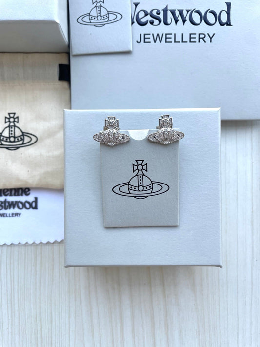 Vivienne Westwood Full-Rhinestone Studs