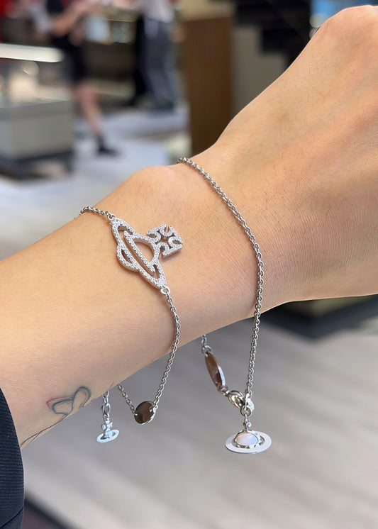 Vivienne Westwood Simple Rhinestone Bracelet